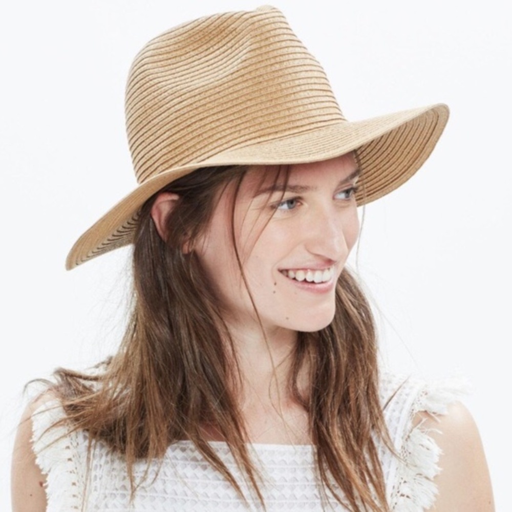 Madewell Straw Fedora Hat